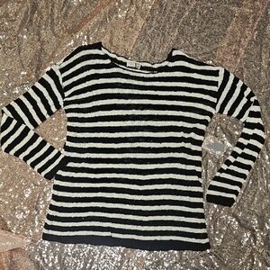 Striped Black and White Women's Sweater